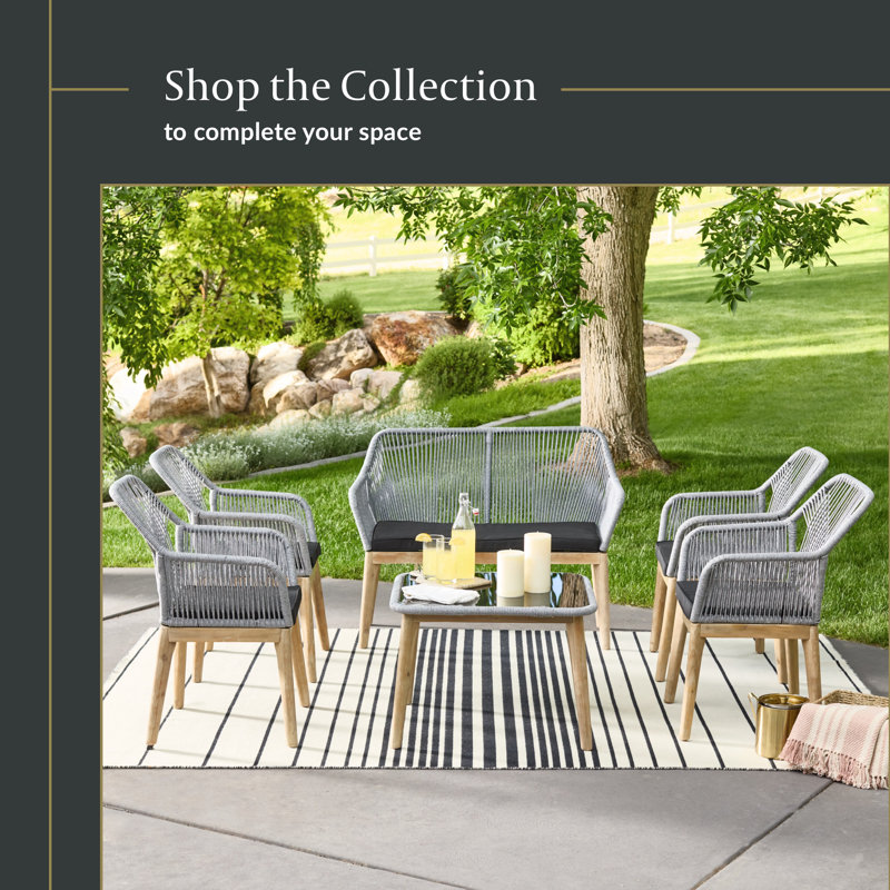 Mercury Row® Odaniel 48.03'' Rope Outdoor Loveseat & Reviews Wayfair